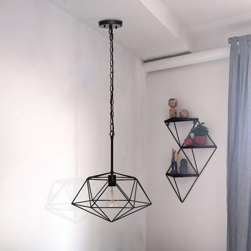 1 - Light Black Geometric Pendant