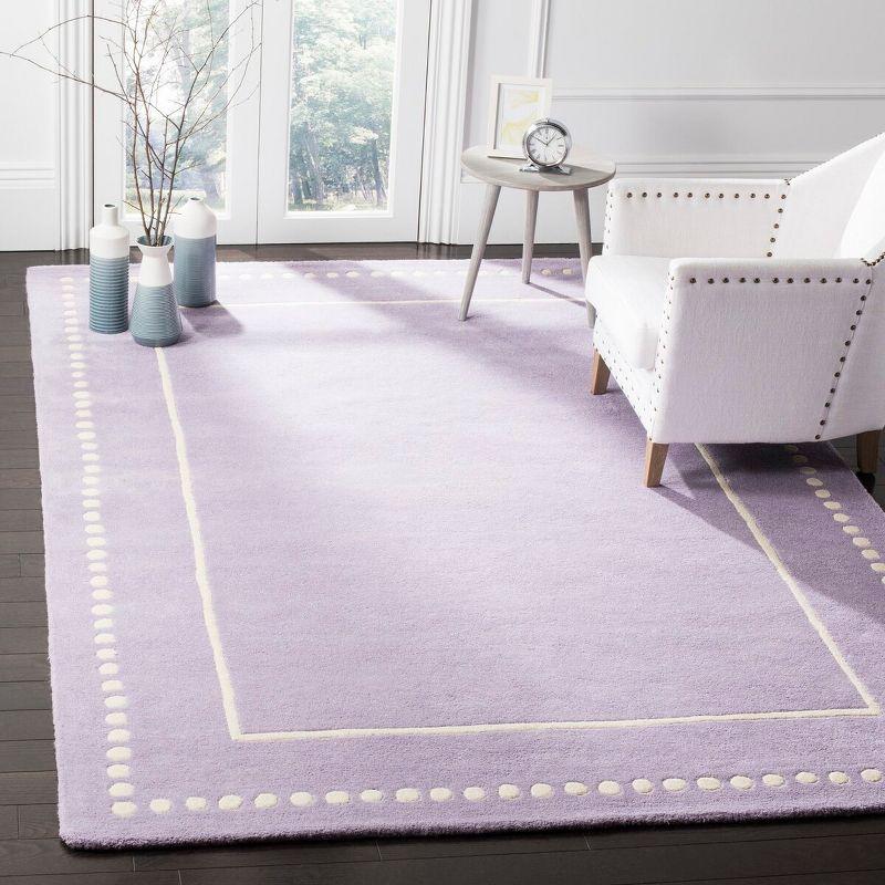 Bella BEL151 Hand Tufted Area Rug - Lavander/Ivory - 6'x9' - Safavieh.