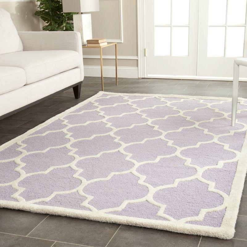 Cambridge CAM134 Tufted Indoor Area Rug - Lavander/Ivory - 5'x8' - Safavieh