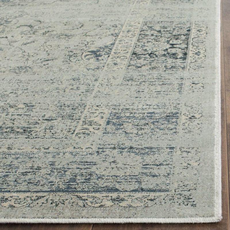 Vintage VTG113 Power Loomed Indoor Skid-Resistant Area Rug - Light Blue - 5'3"x7'6" - Safavieh
