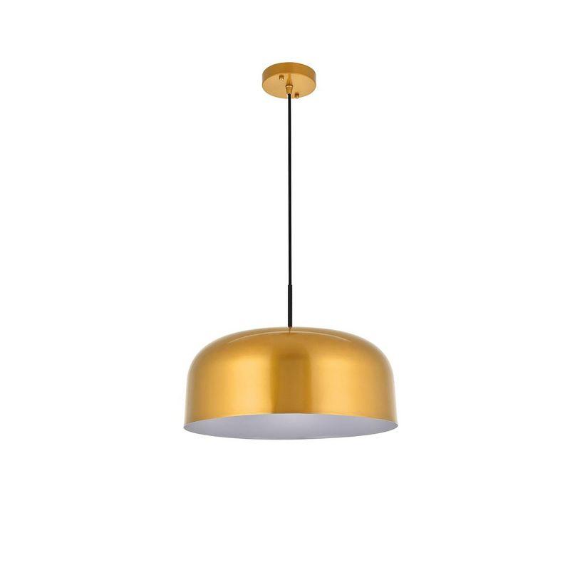 Elegant Lighting Etude 1 light satin gold Pendant