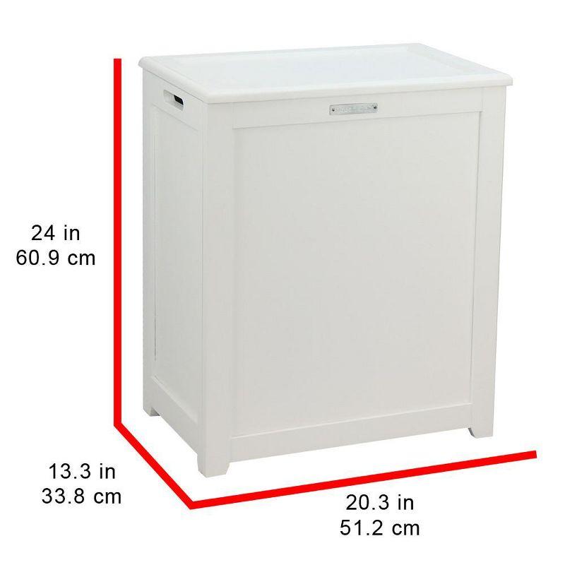 Wood Cabinet Laundry Hamper with Handles