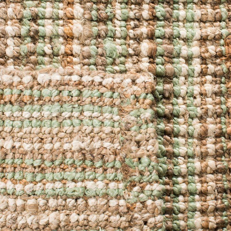 Sage and Natural Handwoven Jute Area Rug