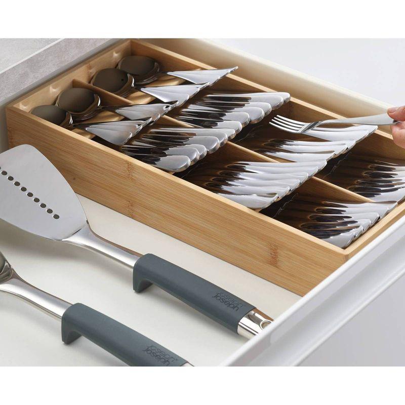 Joseph Joseph DrawerStore Large Bamboo Silverware Organizer