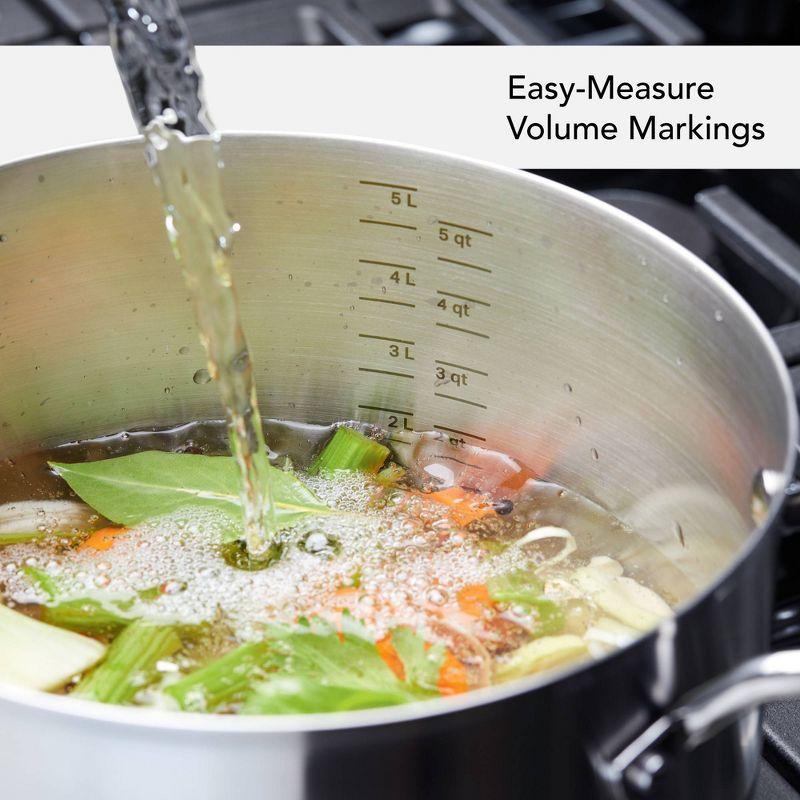 3-Ply Stainless Steel and Aluminum Non-Stick Cookware Set