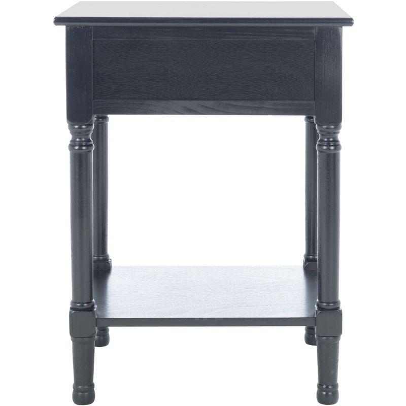 Tate 1 Drawer Accent Table - Black - Safavieh.