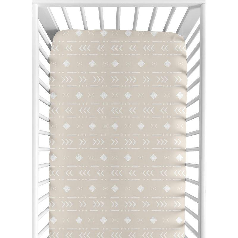 Boho Llama Aztec Fitted Crib Sheet