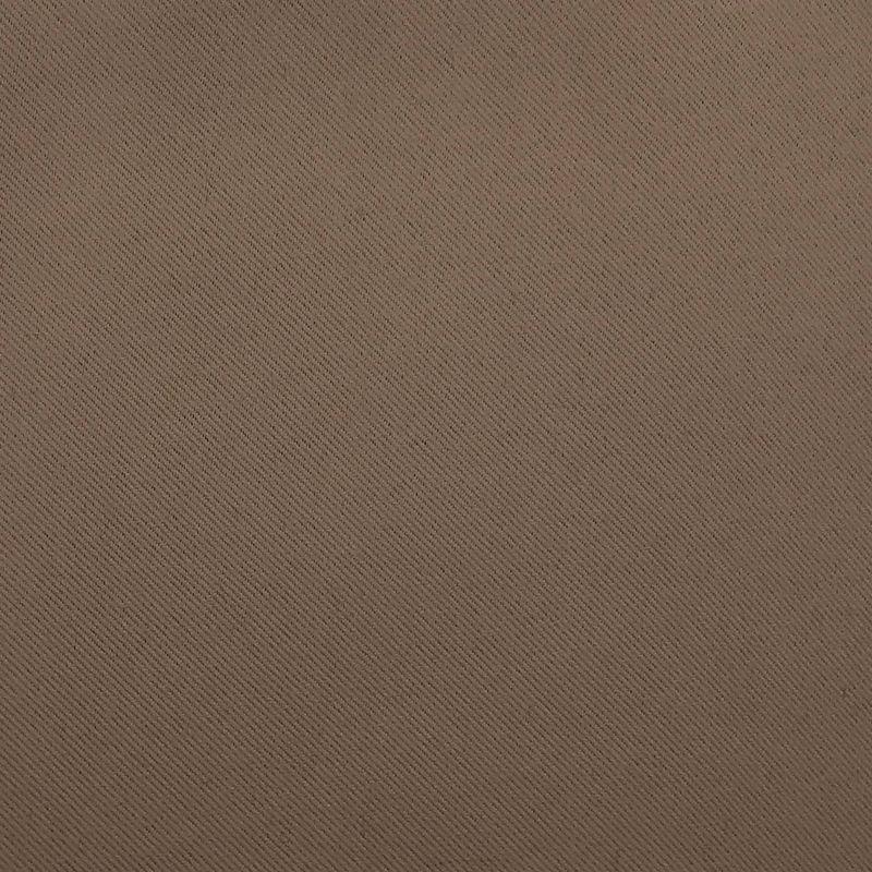 40"x54" Sun Zero Blackout Kenneth Energy Saving Grommet Curtain Panel Barley Brown: Solid Polyester Indoor Curtain