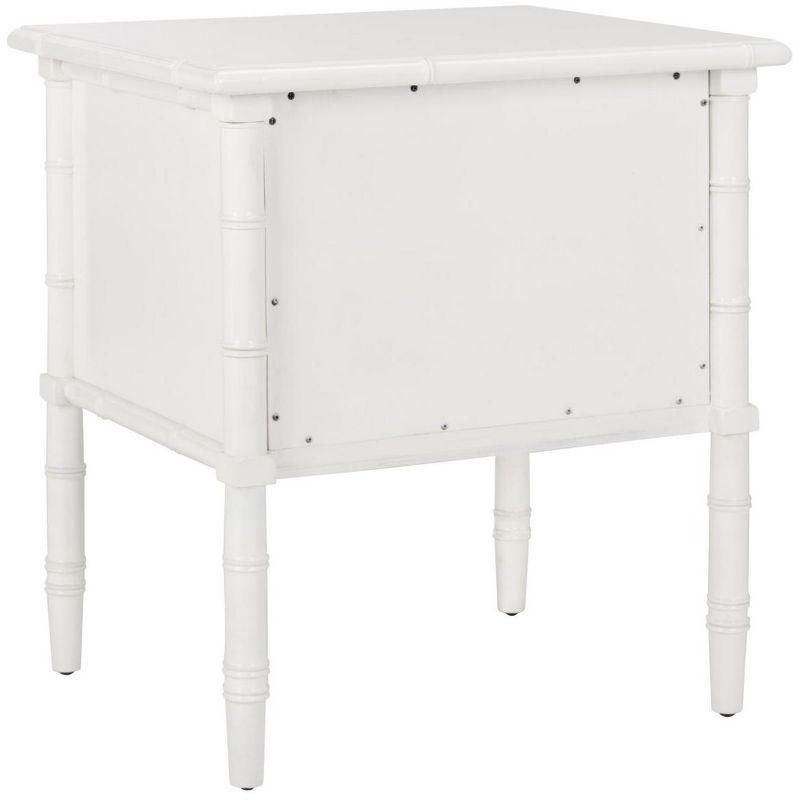 Niah 2 Drawer Nightstand - NST3501 - White/Gold - Safavieh