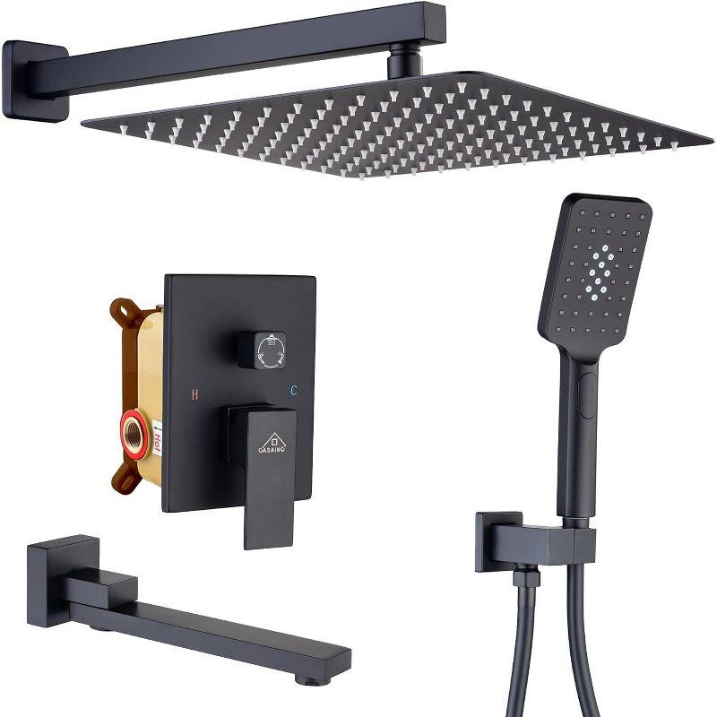Shower Faucets & Systems All-In-One Kit with Rough in-Valve