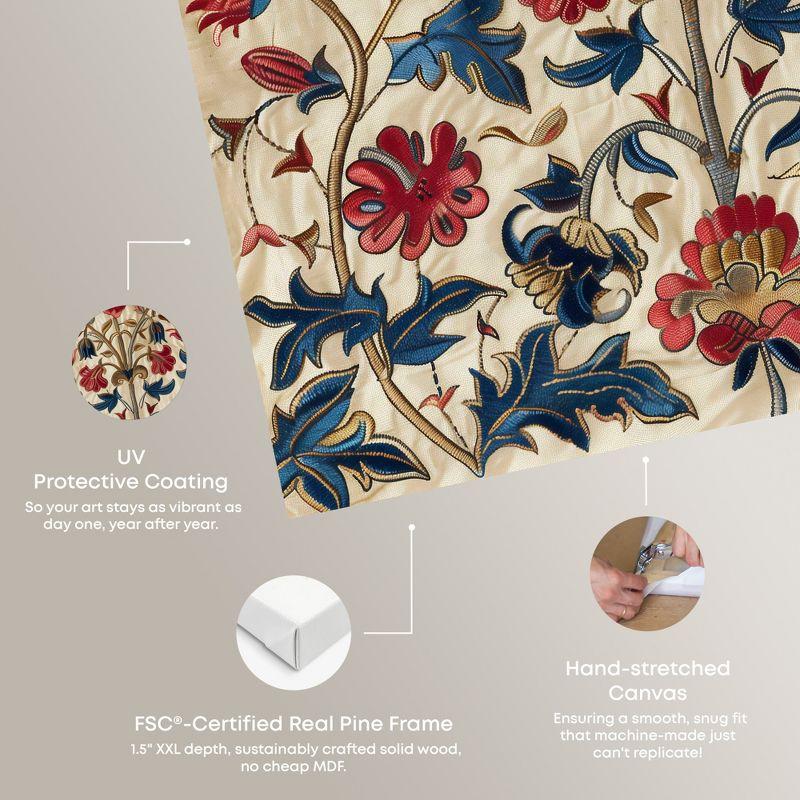 Art Remedy Ivory Floral Embroidery Chic Farmhouse Wall Art by Art Remedy