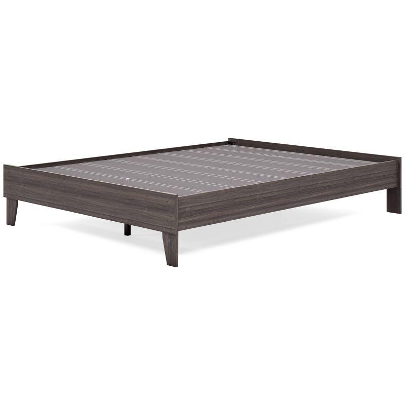 Harmony Gray Queen Platform Bed with Storage Drawers