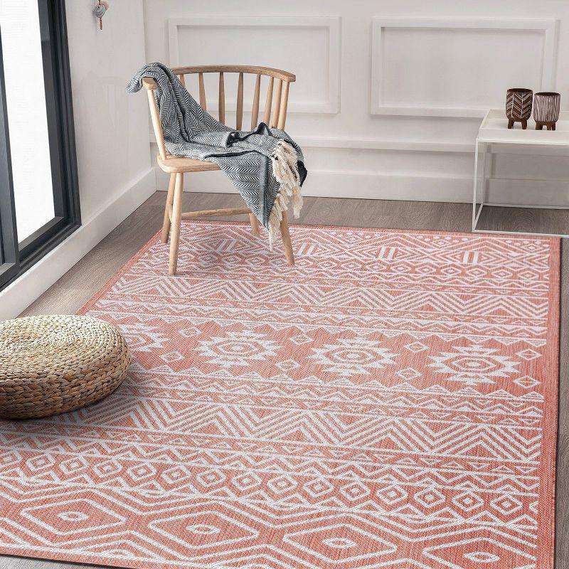 Terra Geometric Flat Woven Indoor/Outdoor Area Rug