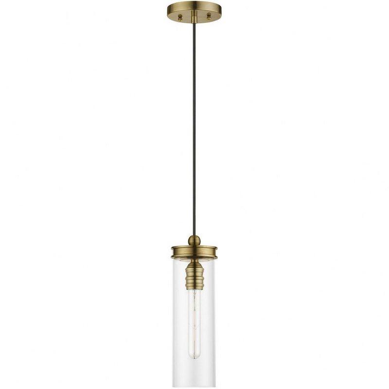 Livex Lighting Devoe 1 - Light Pendant in  Antique Brass