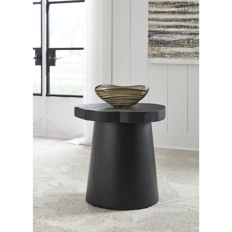 Signature Design by Ashley Wimbell Round End Table, Black