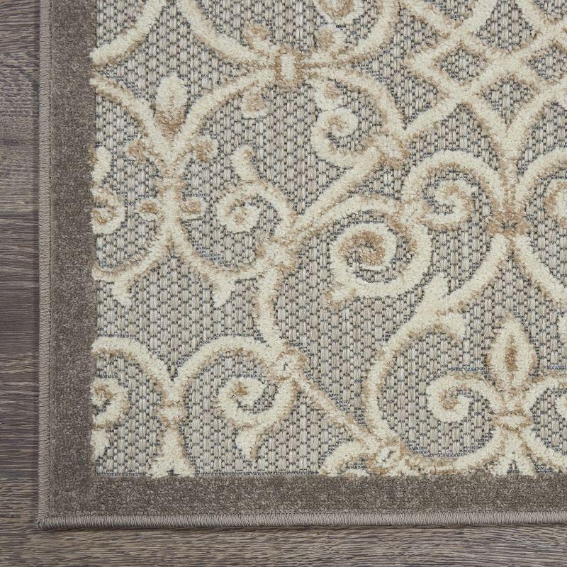 Nourison Aloha Contemporary Scroll Outdoor Rug