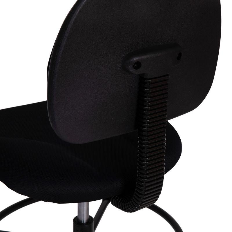 Flash Furniture Black Fabric Drafting Chair (Cylinders: 22.5''-27''H or 26''-30.5''H)