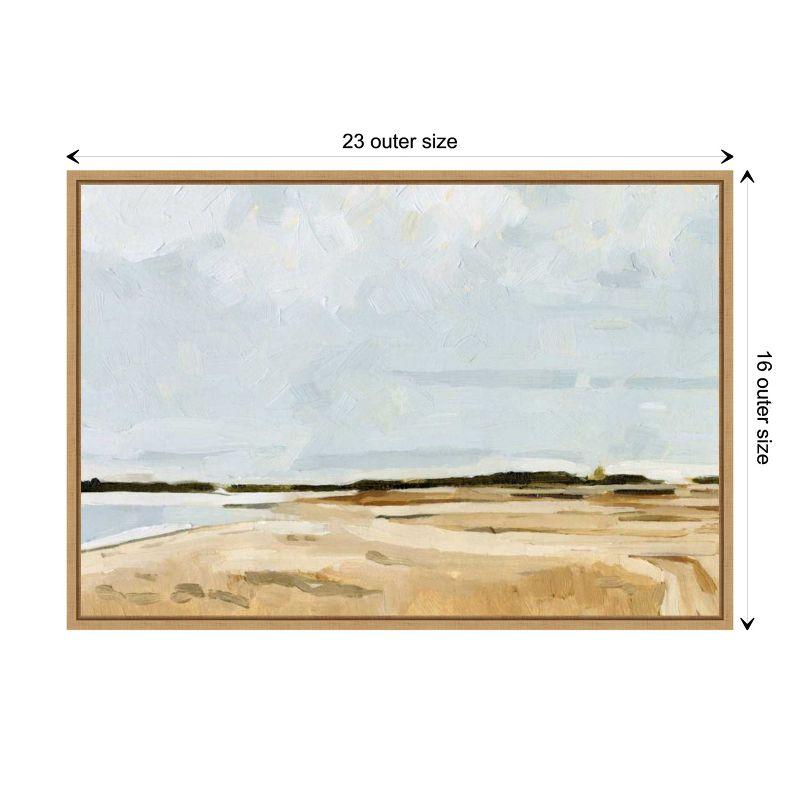 Amanti Art Quiet Coast I by Emma Caroline Canvas Wall Art Print Framed 23 x 16-in.