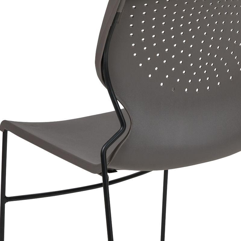 Everleigh 661 lb. Capacity Full Back Stack Chair with Powder Coated Frame