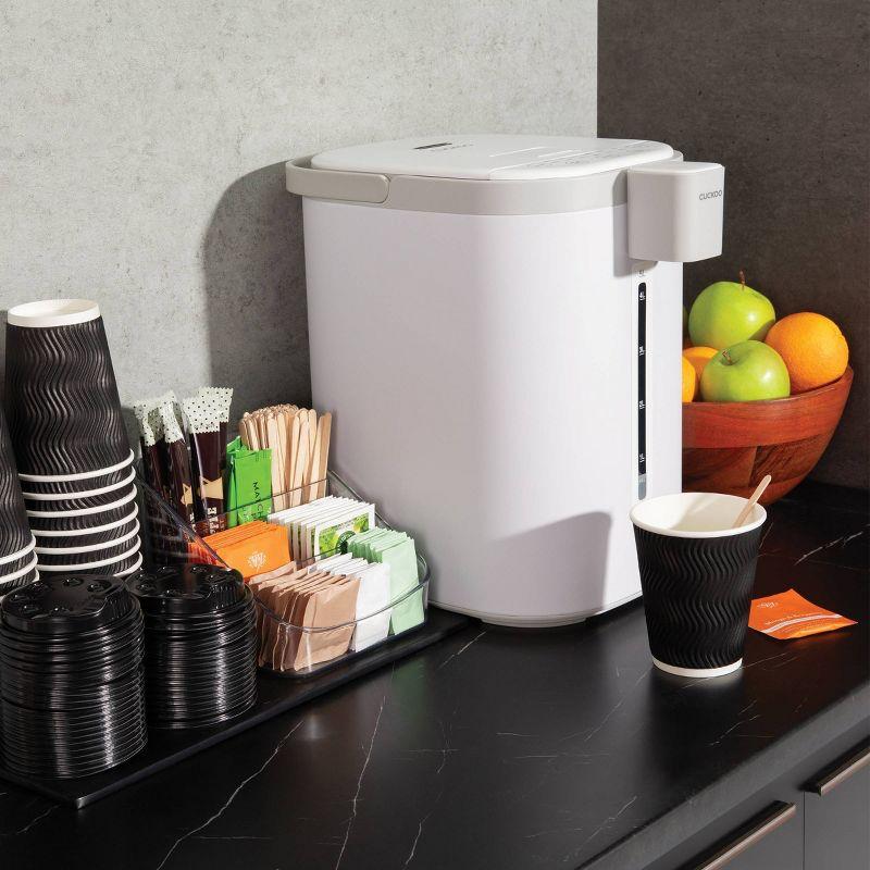 CUCKOO 5L Hot Water Dispenser and Warmer Stainless Steel Electric Kettle White: 1 Year Warranty, 850W, Dishwasher-Safe Parts