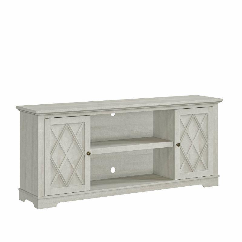 70" Farmhouse Style TV Stand for TVs up to 78" Off White - Festivo: Media Console with Storage