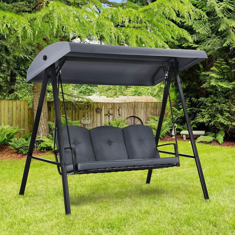 Coomer Outdoor Porch Swing with Stand