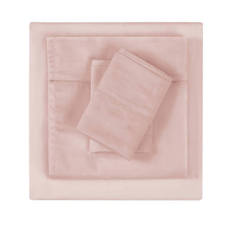 Blush Cotton Twin 2-Piece Solid Sheet Set