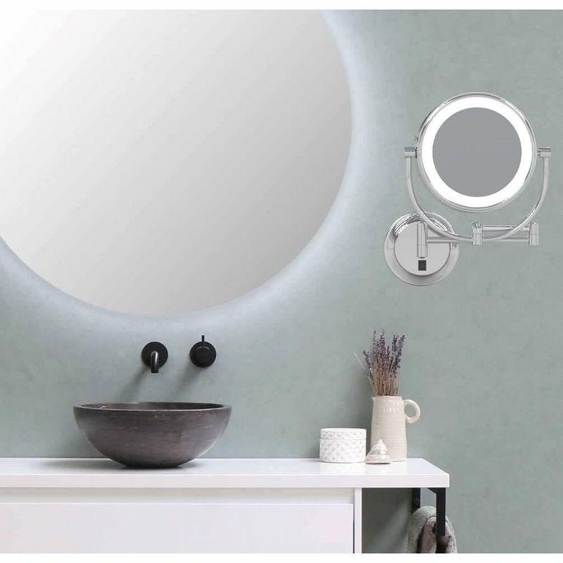 Kimball Young Metal Concave LED Wall Mirror