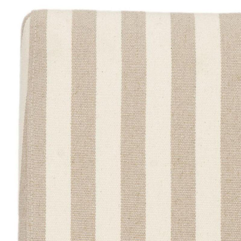 Classic 20''H Striped Side Chair (Set Of 2) - Tan/Cream - Safavieh