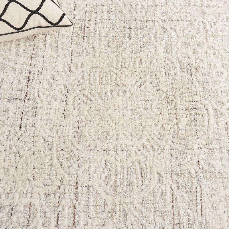 Ebony EBN114 Hand Tufted Area Rug - Grey/Ivory - 6'x6' - Safavieh.