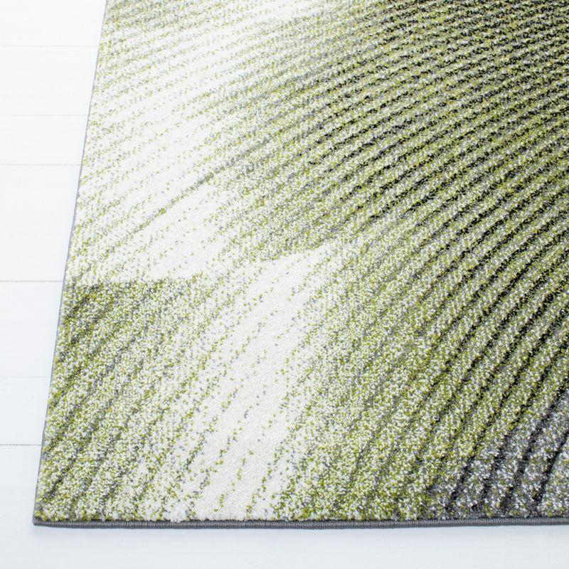 Hollywood HLW715 Machine Made Area Rug - 9'x12' - Grey/Green - Safavieh