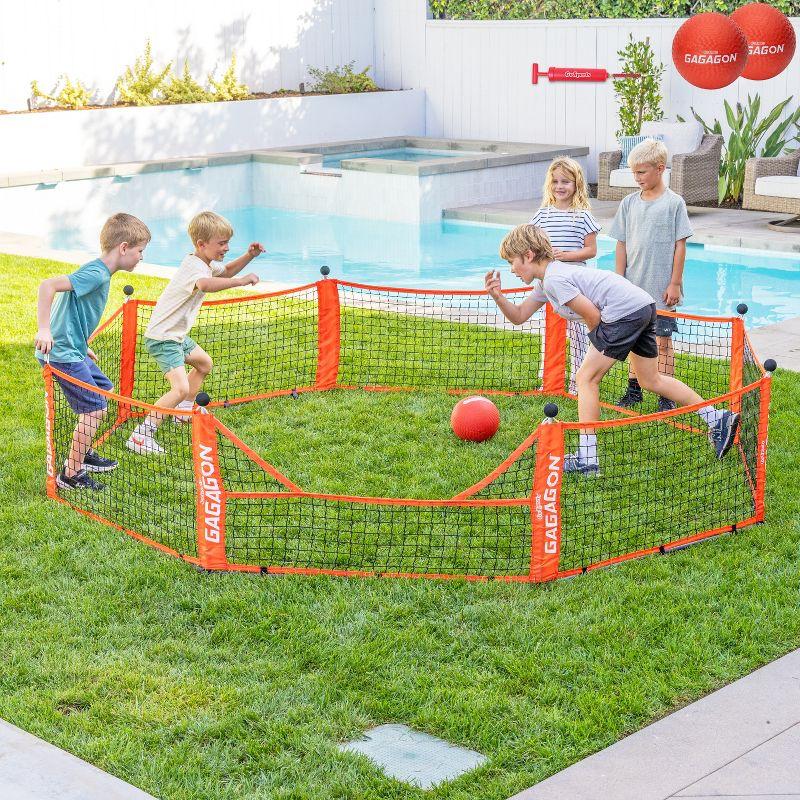 GoSports Gagagon Gaga Ball Pit - Portable Indoor/Outdoor Game Set - Includes 2 Balls and Carrying Case