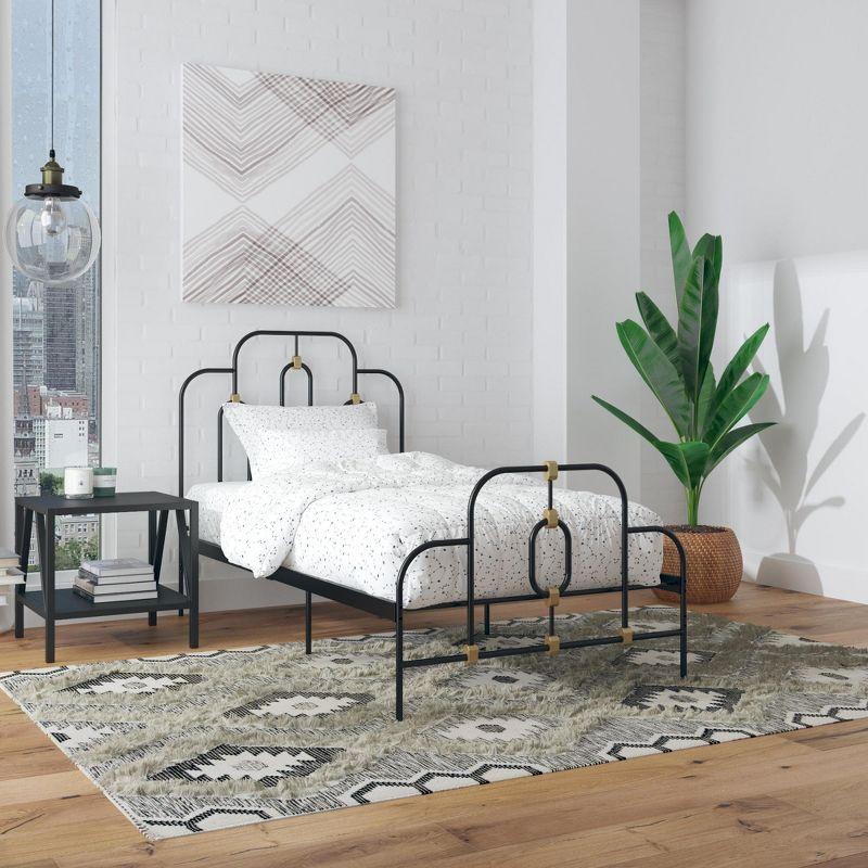 Olivia Metal Open-Frame Bed