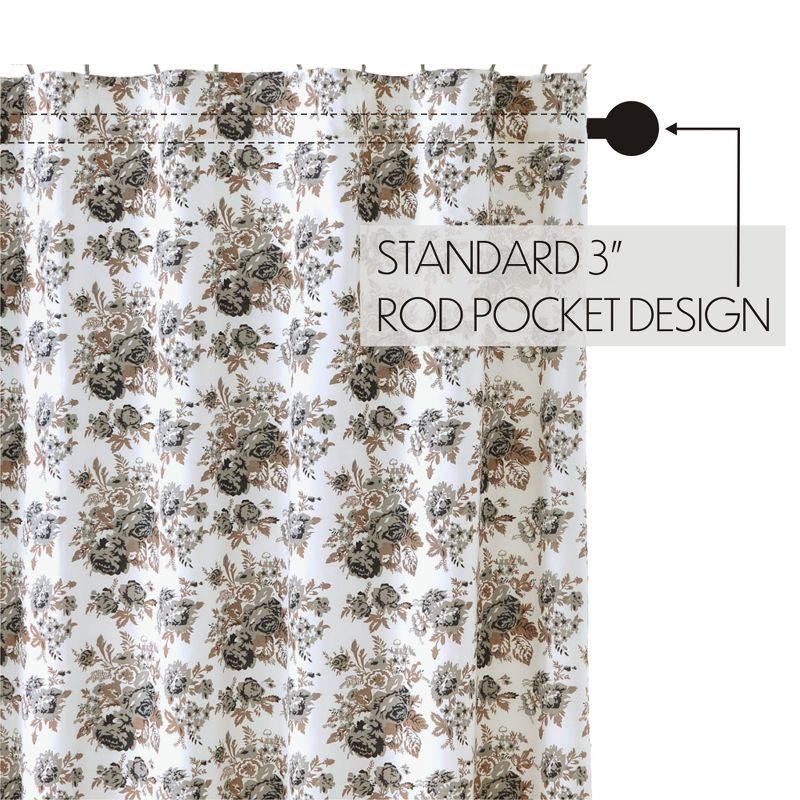 VHC Brands Annie Floral Cotton Floral Shower Curtain