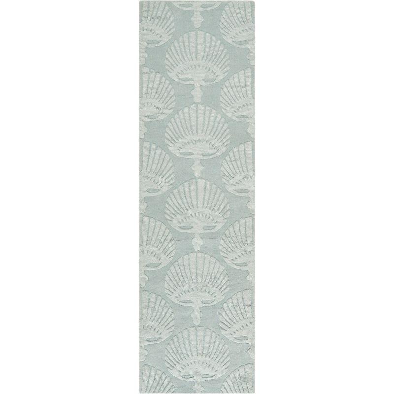 Gray Hand-Tufted Wool Runner Rug, 2'-3" x 8'