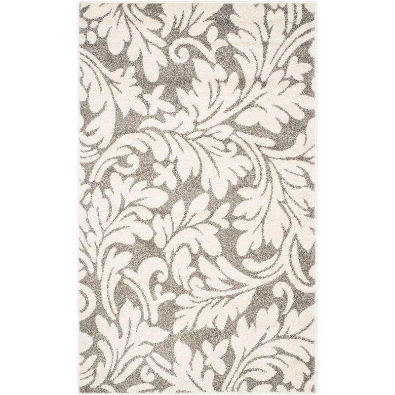 Amherst AMT425 Power Loomed Indoor Accent Rug - Dark Grey/Beige - 3'x5' - Safavieh