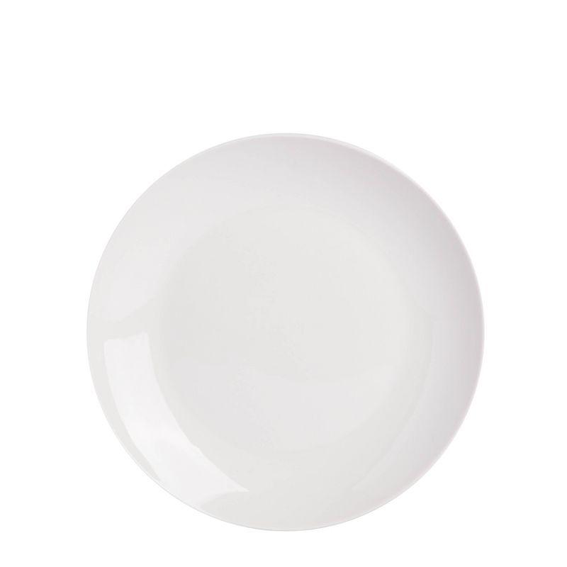 Gibson Home 16pc Ogalla Fine Ceramic Dinnerware Set - White: Dishware Set, Service for 4, Includes Dinner Plates & Bowls