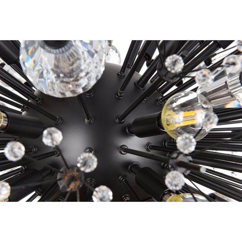 Elegant Lighting Vera 38 - Light Pendant in  Black