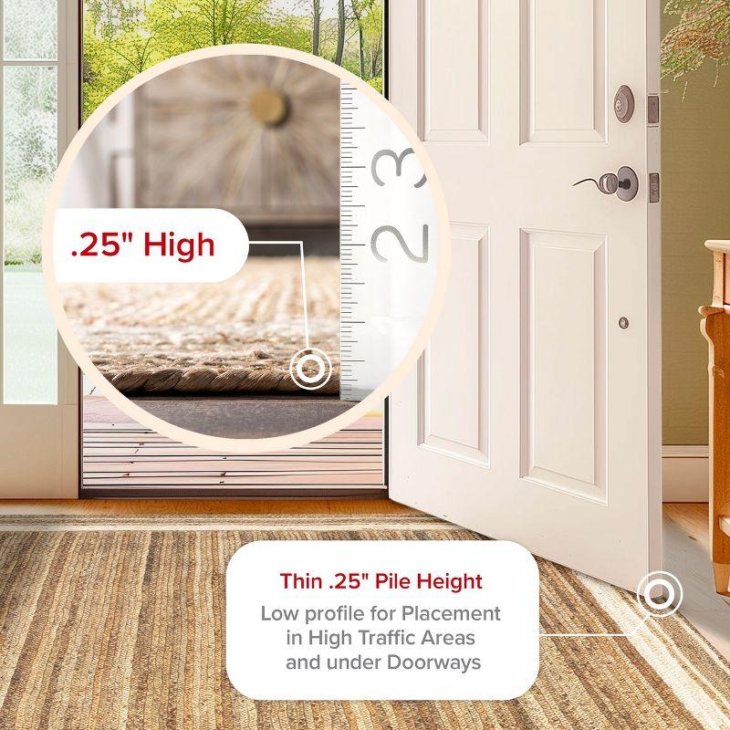 Nuloom Rikki Bordered 6x9 Jute Indoor Area Rug for Dining Room Rug Neutral Rug Living Room Rug Kitchen, Off White/Natural