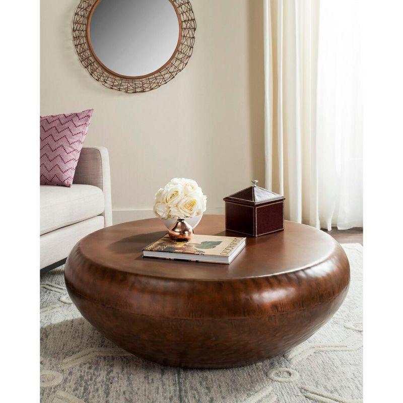 Patience Coffee Table - Copper - Safavieh