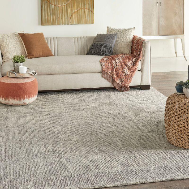 Nourison Vail Contemporary Indoor Area Rug Grey 8'3" x 11'6"