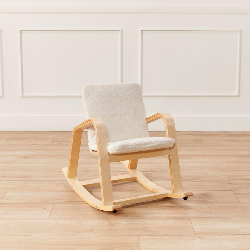 ECR4Kids Bentwood Rocking Chair with Cushion, Kids Furniture