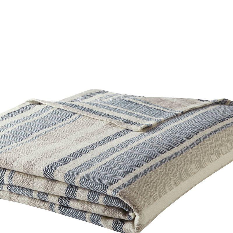 Eddie Bauer Herringbone Cotton Reversible Blanket