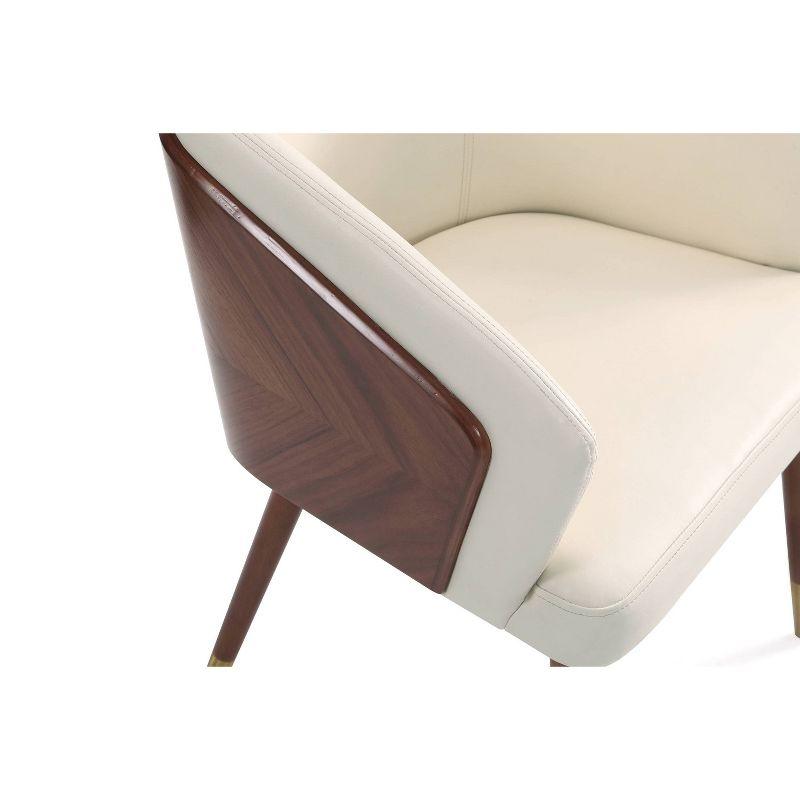 Reeva Modern Leatherette Upholstered Dining Chair - Manhattan Comfort