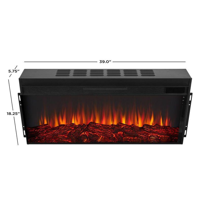 Real Flame Benjamin 81" Landscape TV Stand with Electric Fireplace by Real Flame