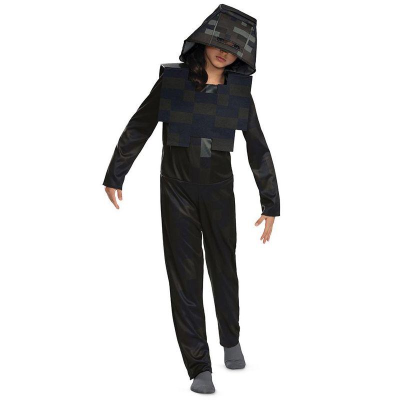 Minecraft Wither Skeleton Hooded Jumpsuit Classic Child Costume, Small (4-6)