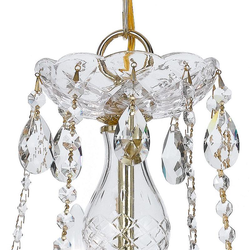 Crystorama Lighting Traditional Crystal 5 - Light Chandelier in  Polished Brass