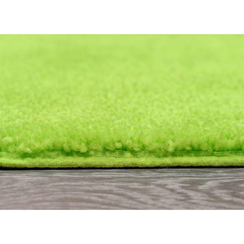 2pc Traditional Nylon Washable Bathroom Rug Set Lime - Garland Rug: Machine Made, Tufted, Latex Backing