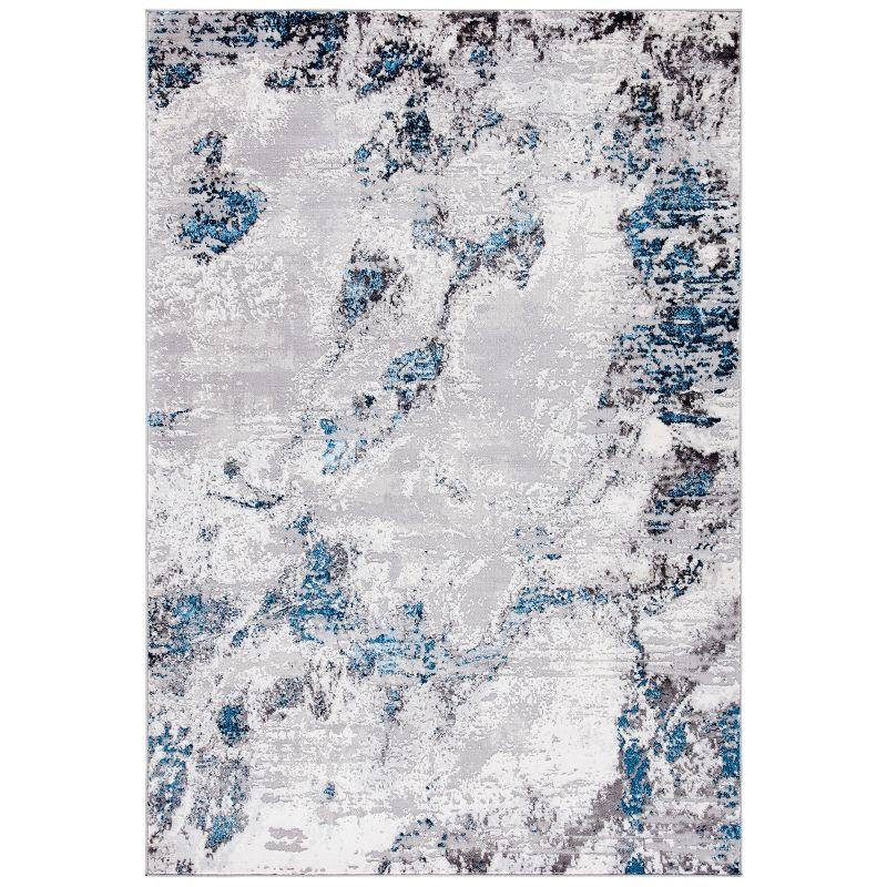 Trent Austin Design® Mcelwain Abstract Gray/Blue Area Rug