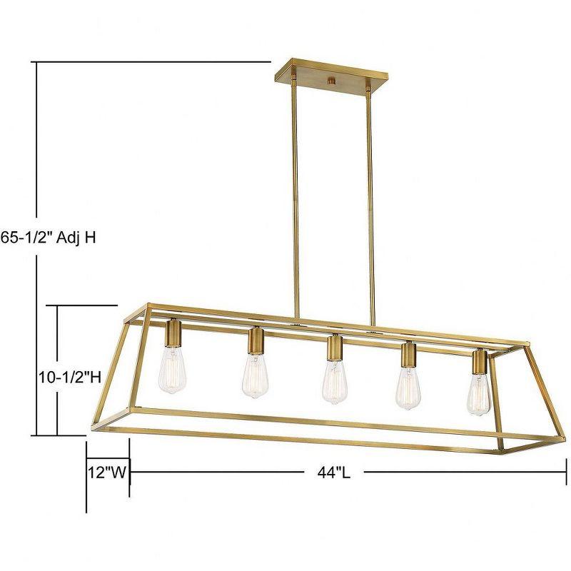 Clare 5 Light Metal Dimmable Kitchen Island Chandelier